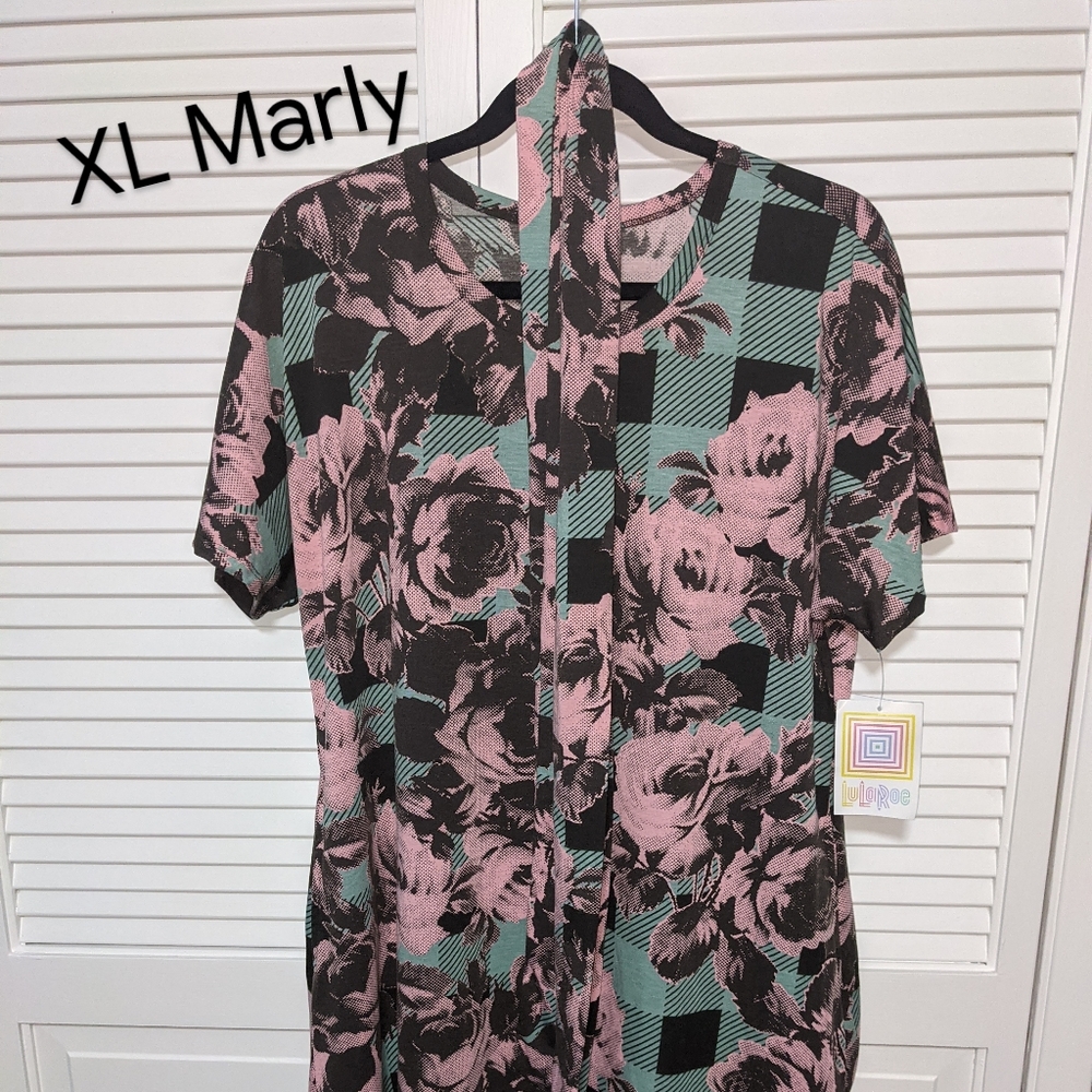 LuLaRoe XL Floral Marly Dress